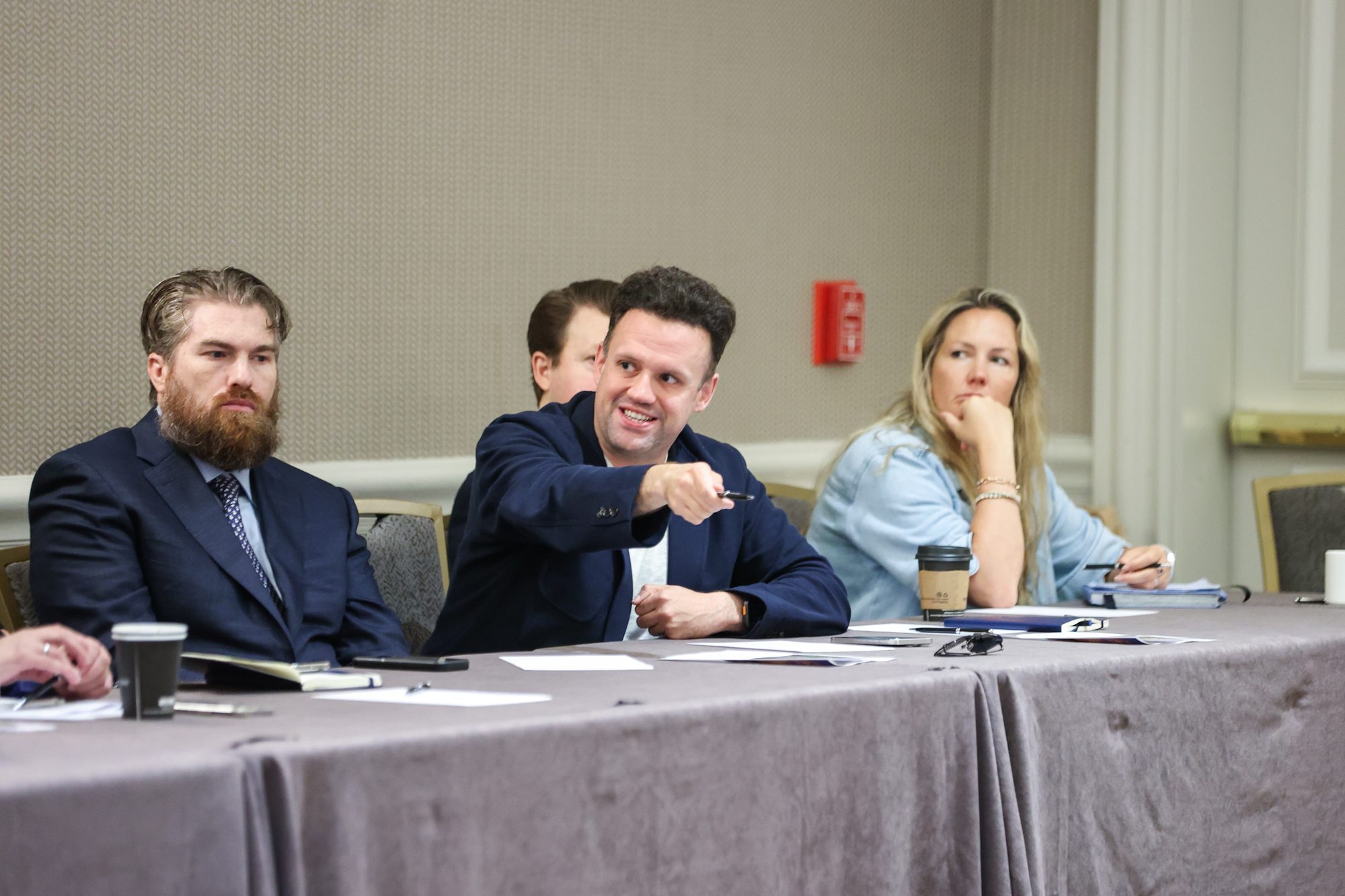 Russ Wilcox at the ASFAI Gathering working table