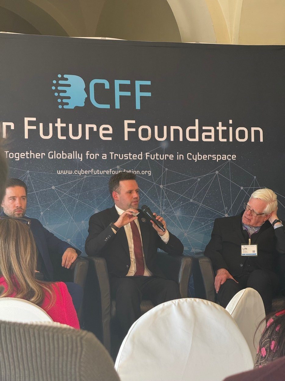 Cyber Future Foundation panel with Linton Wells